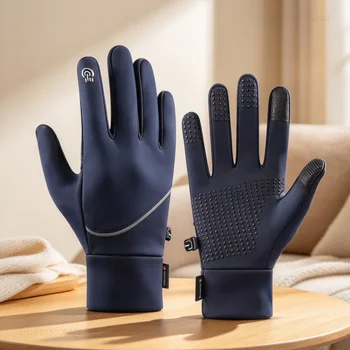 Winterwarme Handschuhe für Damen und Herren, winddicht, rutschfest, mit Touchscreen-Funktion, thermisch