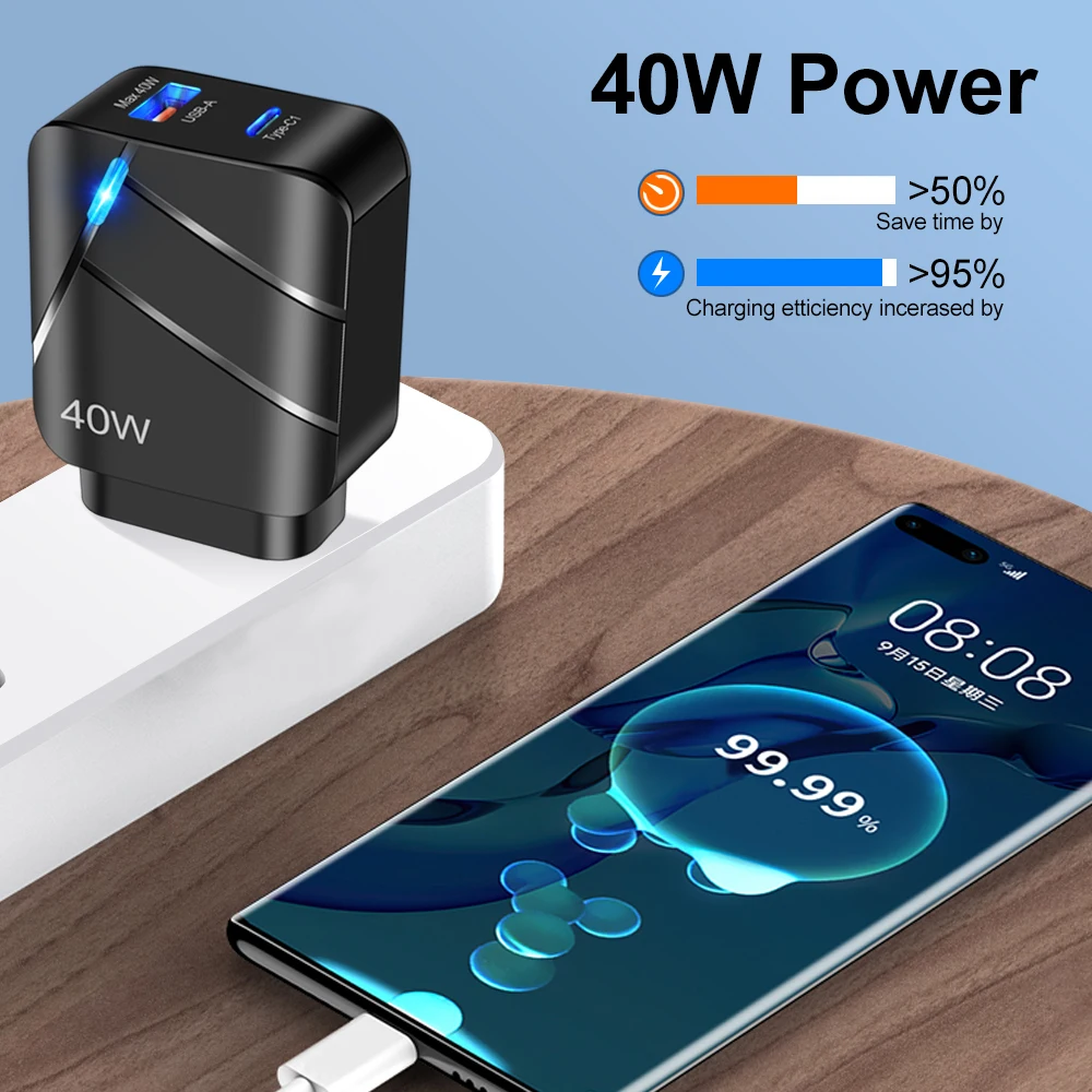 USB-Ladegerät USB-C-Ladegerät, Schnell ladung, 3,0, für – Bild 3