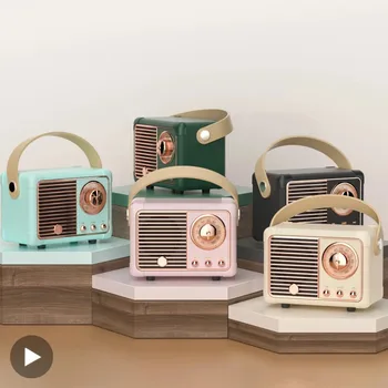 Retro Bluetooth Lautsprecher Drahtlose Karte Tragbare Subwoofer Mini Outdoor Student Kleine Bluetooth
