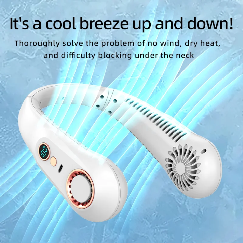 Neuer tragbarer Mini-Halsventilator, blattloser – Bild 4