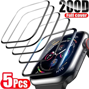 Displayschutzfolie für Apple Watch 7 6 SE 5 9 8 4 3 2 40 mm 41 mm 42 mm 44 mm 45 mm 38 mm Keramikfolie