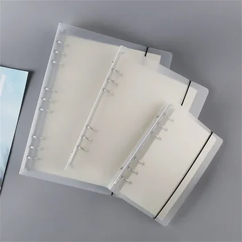 A5/A6A/A7 Transparent Lose Blatt Binder Notebook Abdeckung Zipper Tasche Notizbuch Journal Planer Zubehör