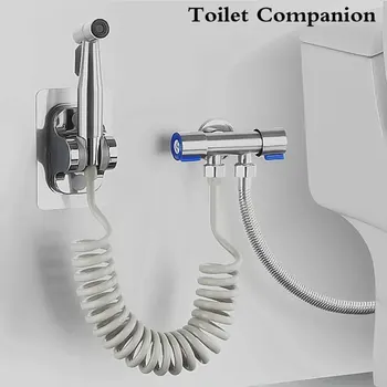 Handheld Bidet Sprayer Set Edelstahl Spritzpistole Dusche Hand Toilette Bidet Wasserhahn Sprayer Dusch düse