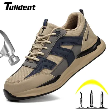 Sicherheits Schuhe Männer Mit Stahl Kappe Anti-smash Männer Arbeit Schuhe Turnschuhe Licht Pannensichere