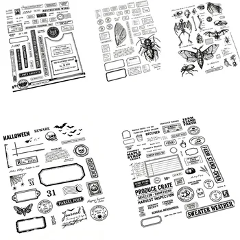 A6 Klarsichtstempel mit Ausweisdesign für DIY Scrapbook, Journal, Album und Kartenherstellung