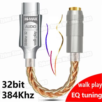 Typ C zu 3,5mm HiFi DAC Kopfhörer Verstärker USB C Audio Decoder AMP Adapter CB1200AU Chip Soundkarte Digital