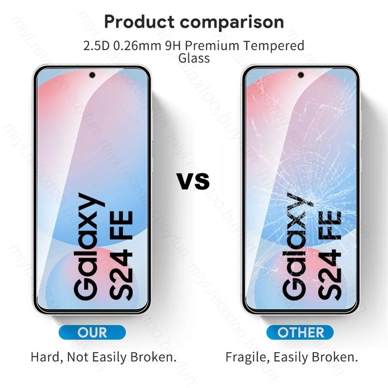5–1 Stück 9H Premium gehärtetes Glas für Samsung Galaxy S24 – Bild 6