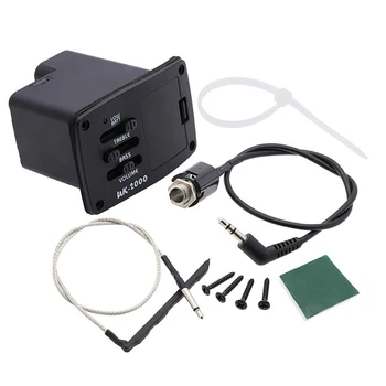UJVS-Tonabnehmer UK-2000 Ukulele Mini-Gitarren-Tonabnehmer 2-Band UK2000 EQ Equalizer-System für Ukulele