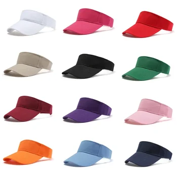 Outdoor Sport Hut Sommer Sonnenhut Männer Frauen Baumwolle Einstellbare Visier UV Schutz Top Leer Solide Sport
