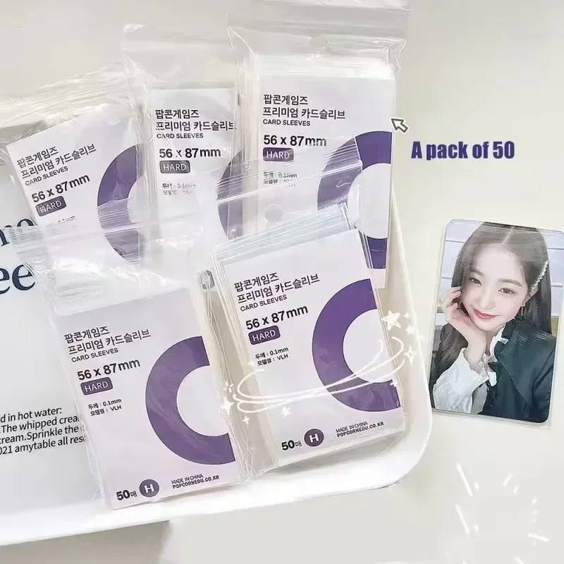 500-1PCS HD Transparent Kpop Idol Karte Schutzhülle Karten – Bild 2