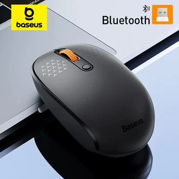 Baseus f01b maus drahtlose bluetooth 5,0 maus 2,4 dpi geräuschloser klick für macbook tablet laptop pc spiel
