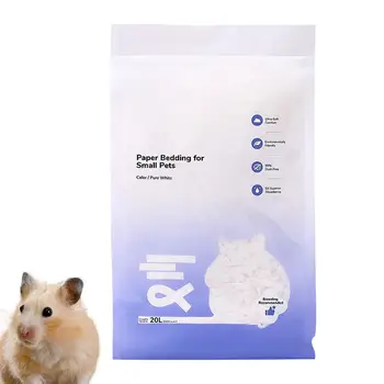 Kleintier-Streu für Hamster: Papier-Baumwoll-Streu mit Geruchskontrolle, Wasseraufnahme und Käfigdekoration