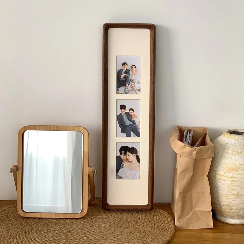 Langer Fotorahmen aus massivem Holz, kreativer Bilderrahmen – Bild 2