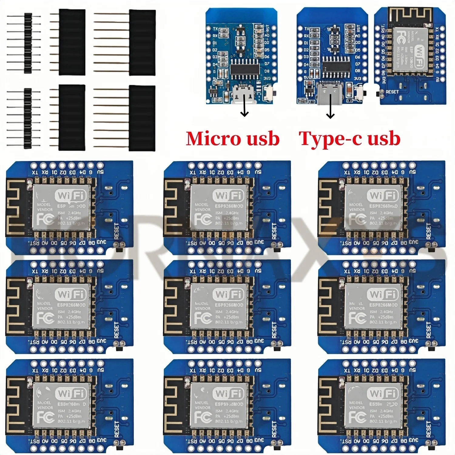 1-10PCS/WeMos D1 Mini TYPE-C/Micro USB ESP8266 ESP-12F CH340G