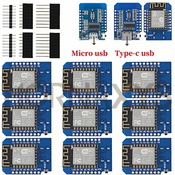 WeMos D1 Mini TYPE-C/Micro USB ESP8266 ESP-12F CH340G V2 Modul WiFi D1 Mini entwicklung Bord 3,3 V Mit Pin