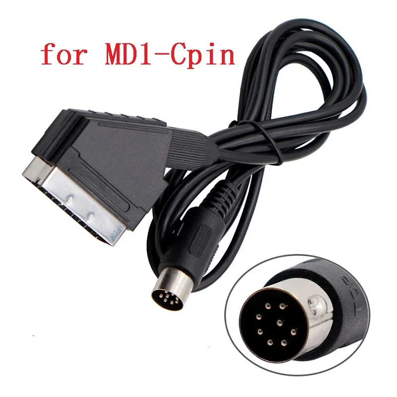 1,8 m RGB-Scart-Kabel für PS2/PS1/PS3/SEGA Mega Drive1/MD2/DC – Bild 2