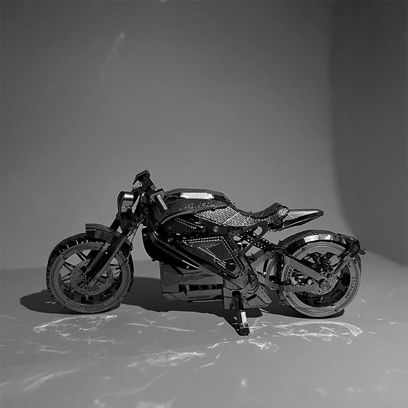 Motorrad 3D Metall Puzzle DIY Modellbau Kit Erwachsene – Bild 2