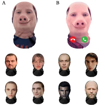 John Pork Smiling Interessante 3D-gedruckte nahtlose Maske, Kopfbedeckung, Party-Cosplay-Requisiten
