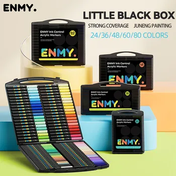 ENMY Acrylfarben-Marker, weicher Kopf, direkte Flüssigkeit, Graffiti-Malerei, schnell trocknende Pigmente