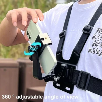 5 in 1 Handy Brustgurt Montage halter ersten Winkel Video aufzeichnung Leben Telefon halterung fest