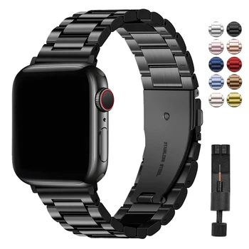 Klassisches Correa-Edelstahl-Correa für Apple Watch 10 46 mm 42 mm Band Ultra 2 49 mm 9 8 7 6 5 4 SE 45 mm 44