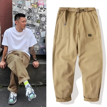 Yu Wenle Amekaji Trendy Vielseitige Arbeitskleidung Hosen Männer Amerikanische Retro Hosen Mode Cargo Hosen