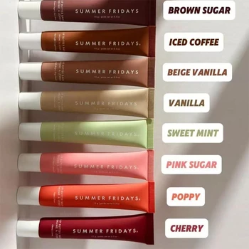 Brand Vanilla Beige Lippenbalsam Feuchtigkeitsspendender Transparenter Lippenstift-Set Glatter Weicher