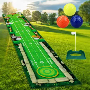 Golf-Putting-Matte, Geschenk für Golfer, Golfzubehör, leicht, tragbar, verbessert die Putting-Genauigkeit