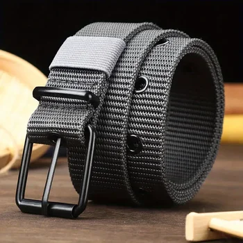 Robuster Nylon-Canvas-Gürtel für Herren - robuster taktischer Arbeitsgürtel mit stilvoller Zinkenschnalle