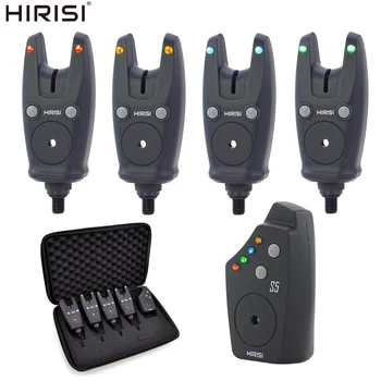 Hirisi S5 Karpfen Angeln Biss Alarme Angeln Biss Anzeige Wasserdichte Drahtlose Angeln Alarm Set Angeln