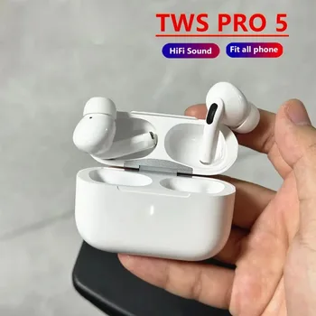 TWS Pro 5 Kabellose Bluetooth-Kopfhörer ANC Geräuschunterdrückung Ohrhörer HiFi-Klang Geringe Latenz