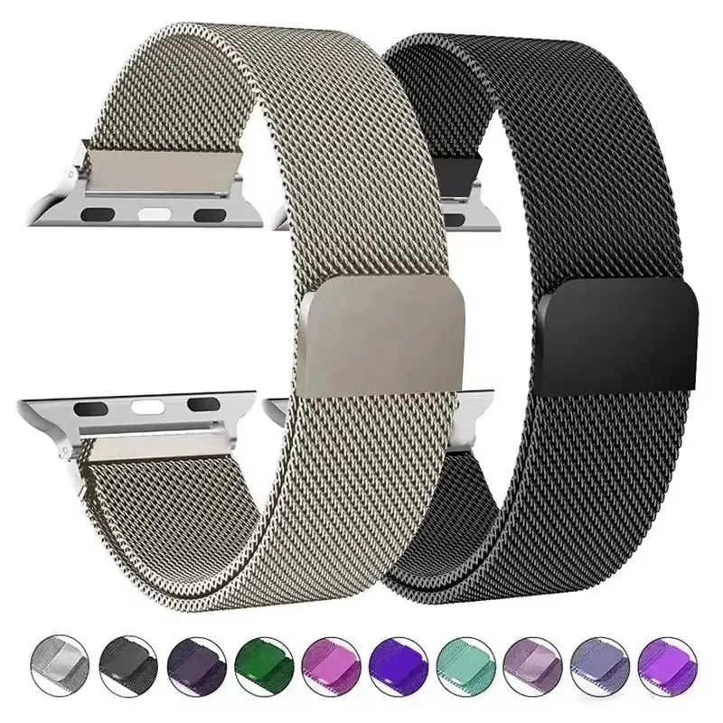 Milanaise-Armband für Apple Watch-Armbänder 49 mm 45 mm 44 mm