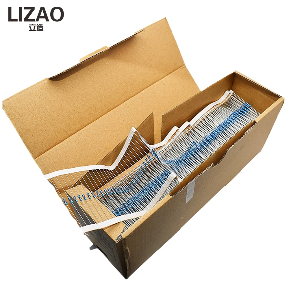 LIZAO 100 Stück 1/4W 1% Metallfilm-Widerstände Sortiment-Kit – Bild 4