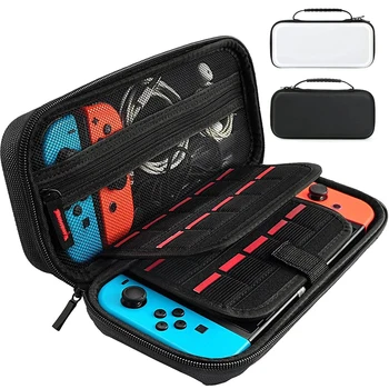 Aufbewahrungstasche für Nintendo Switch-Konsole, Tragetasche für Switch OLED mit 20-Spielekassetten