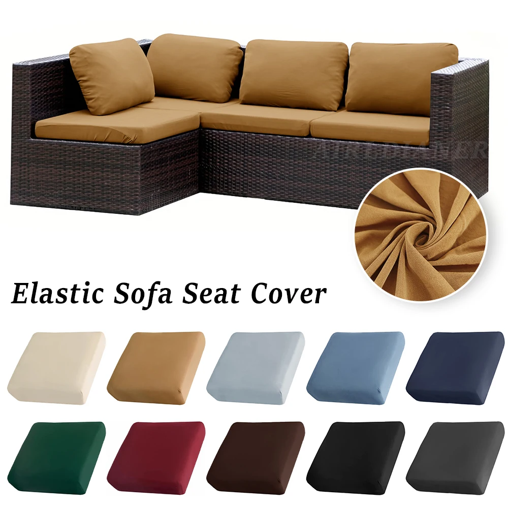 Elastische Terrasse Sofa Abdeckungen Einfarbig Sofa Kissen