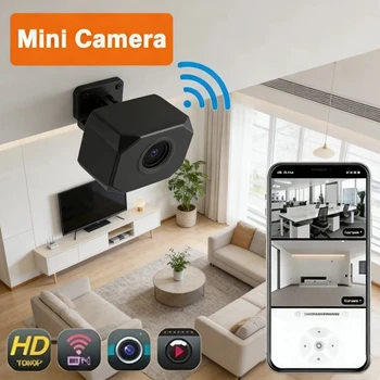 4K WLAN-Sicherheitskamera für Innenräume Kabellose Mini-Heim-IP-Kamera APP-Fernüberwachung Nachtsicht