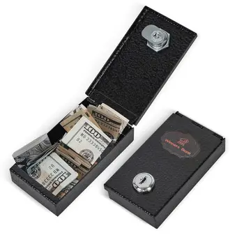 Tragbare Geldkassette aus Metall im Taschenformat mit Schlüssel, Gewinnerbank, wiederverwendbarer Geldtresor