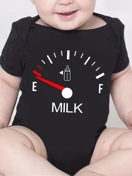 Minimalistischen Druck Baby Onesie Kreativität Milch Gedruckt Neugeborene Kleidung 0-24 Säuglings Overall