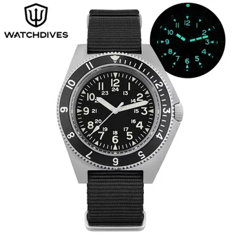 Watchdives WD1972 Quarzuhr VH31 Sweep Sekundenwerk Saphirglas BGW9 Leuchtende 20Bar wasserdichte Vintage