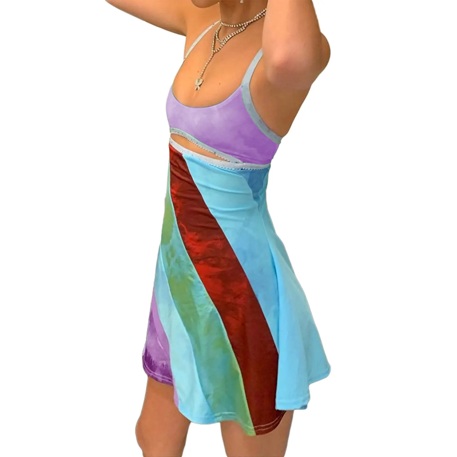 2024 Neues Damen-Kleid, lässig, süß, mit Hosenträgern – Bild 4