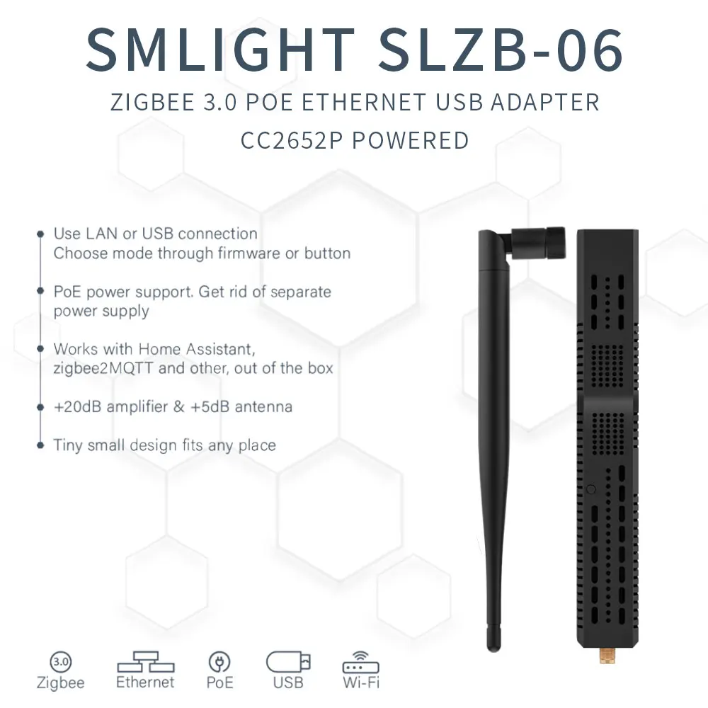 SMLIGHT SLZB-06/M/P7 Zigbee 3.0 zu Ethernet-, USB- und – Bild 2