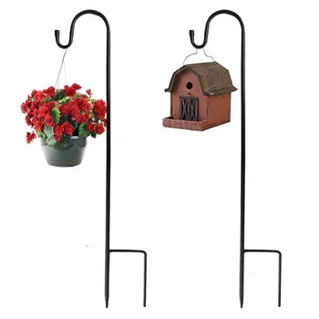 Hirtenhaken Eisen Metallhaken Garten Eisen Kunsthaken Outdoor Rasen Garten Rostfreier Haken