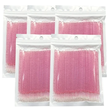 Wimpern Reinigung Pinsel Micro Baumwolle Tupfer Individuelle Entfernen Make-Up Pinsel Wimpern (100 Stück)
