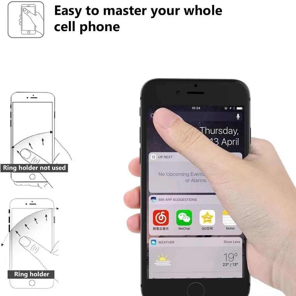 Universeller Fingerring-Halter Ständer für Mobiltelefone – Bild 3