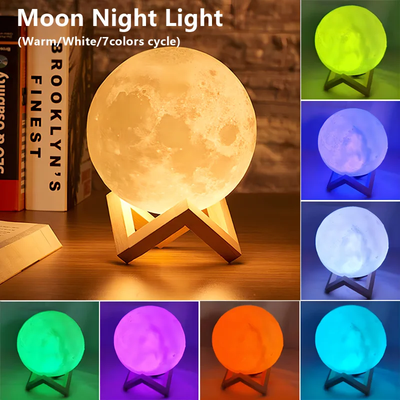 Buchlicht LED Mondlicht Galaxie Licht, Mond Nachtlicht – Bild 2