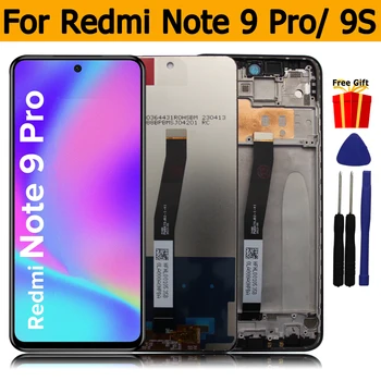 Display für Xiaomi Redmi Note 9 Pro LCD M2003J6B2G Touchscreen Digitizer Montage Ersatz für Redmi Note 9S