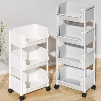 Trolley Bücherregal Küche Lagerung Schlitz Lagerung Schrank Badezimmer Wohnzimmer Home Organizer Rack Küche