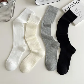 1/4paris Damenstrümpfe Damen-Socken in der Mitte der Wade JK Lolita Süße Mädchen Lange Socken Strumpf