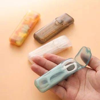 Mini-Reise-Organizer-Box, umweltfreundlich, Aufbewahrungsbox für kleine Gegenstände, PP-Kunststoff-Pillenetui