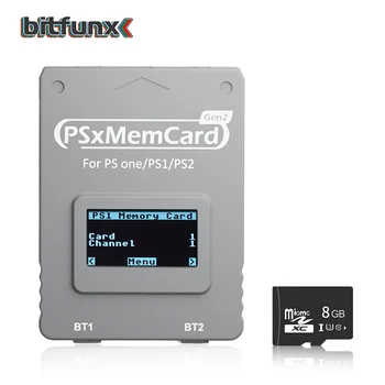 Bitfunx PSxMemCard Gen2 Store Game Saves für PS1- und PS2-Spiele für PlayStation1 PS One